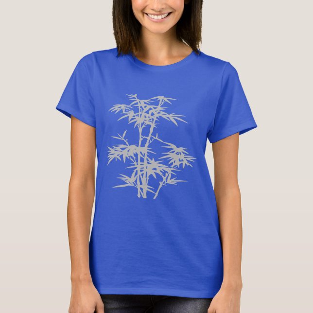 Bamboo Zen japanisches Design T-Shirt (Vorderseite)
