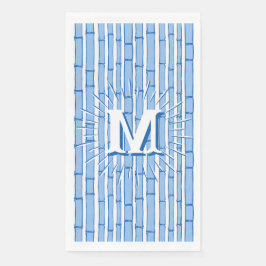 Bambooey Bamboo Stripe in Blue Personalized Serviette