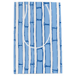 Bambooey Bamboo Stripe in Blue Porcelain Mittlere Geschenktüte