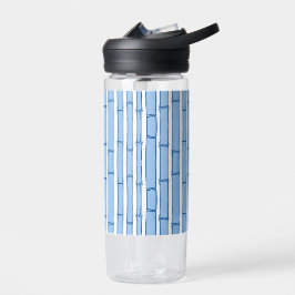 Bambooey Bamboo Stripe in Blue Porcelain Trinkflasche