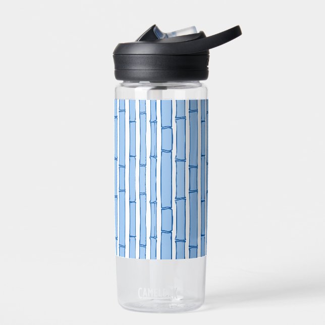 Bambooey Bamboo Stripe in Blue Porcelain Trinkflasche (Links)