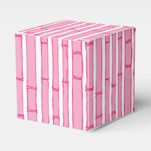 Bambooey Bambusstreifen in Rosa Geschenkschachtel