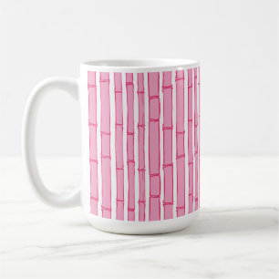 Bambooey Bambusstreifen in Rosa Kaffeetasse
