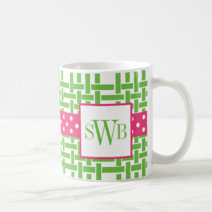 Bambou et graine Monogramme Mug