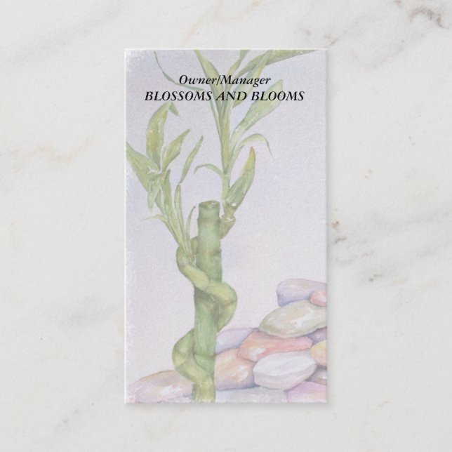 BAMBOU LUCKY CARTES DE VISITE PERSONNALISABLES (Devant)