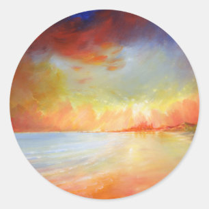 Bamburgh Beach Sticker