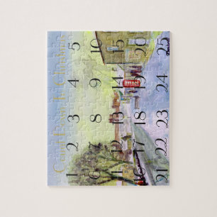 Bamburgh Village Advent calendrier puzzle puzzle