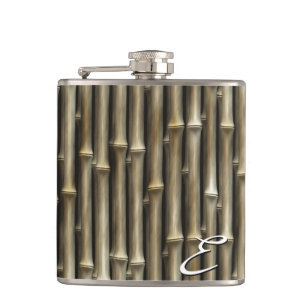 Bambus 1 Wrapped Flask Flachmann