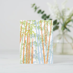 Bambus 3 feiertagspostkarte