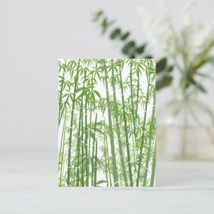 Bambus 7 feiertagspostkarte