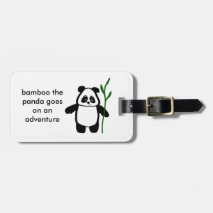 Bambus der Panda-Abenteuer-Gepäckanhänger Gepäckanhänger