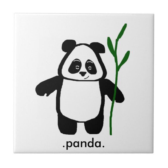Bambus die Panda-Fliese Fliese (Vorderseite)