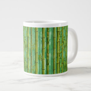 Bambus-Dschungelhain Warm Kühl Grün Jumbo-Tasse