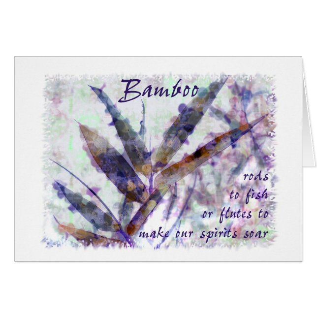 Bambus in einem leichten Regen… unser Geist (Vorderseite (Horizontal))