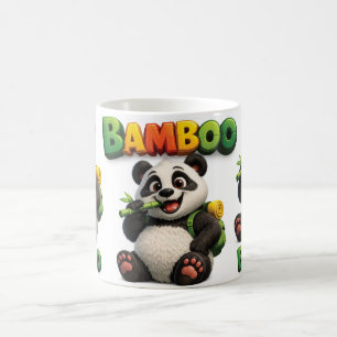 Bambus Panda Kaffeetasse