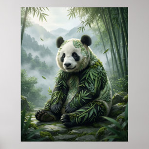 Bambus Panda Ruhe Poster