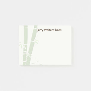 Bambus Personalisierter Post It Notizblock