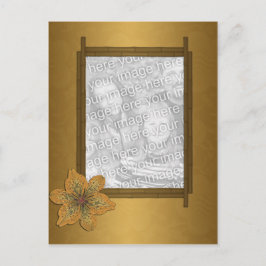 Bambus-Rahmen Postkarte