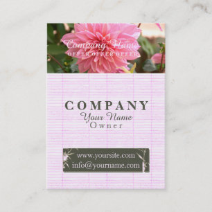 Bambus-Rose - Visitenkarte