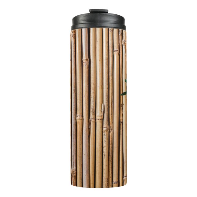 Bambus-Sperrmauer Thermosbecher (Vorderseite)