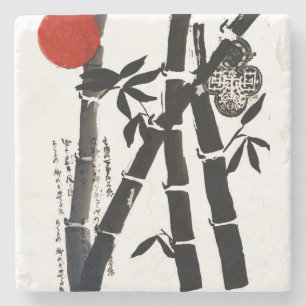 Bambus Steinuntersetzer