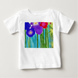 Bambus und Hibiskus Baby T-shirt