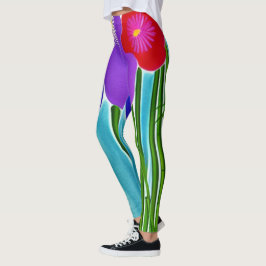 Bambus und Hibiskus Leggings
