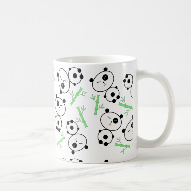 Bambus und Pandas Tasse (Rechts)