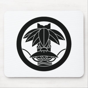 Bambus- und Riedhut im Kreis Mousepad