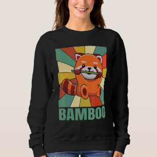 Bambus-Zitat für einen roten Panda-Experten Sweatshirt