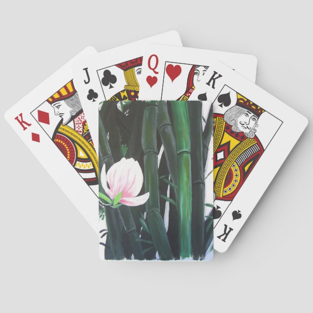 Bambusmagnolien - Spielkarten (Rückseite)