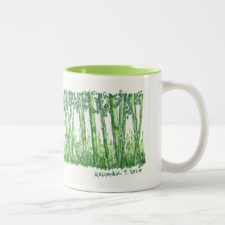 Bambusskizze-Tasse Zweifarbige Tasse
