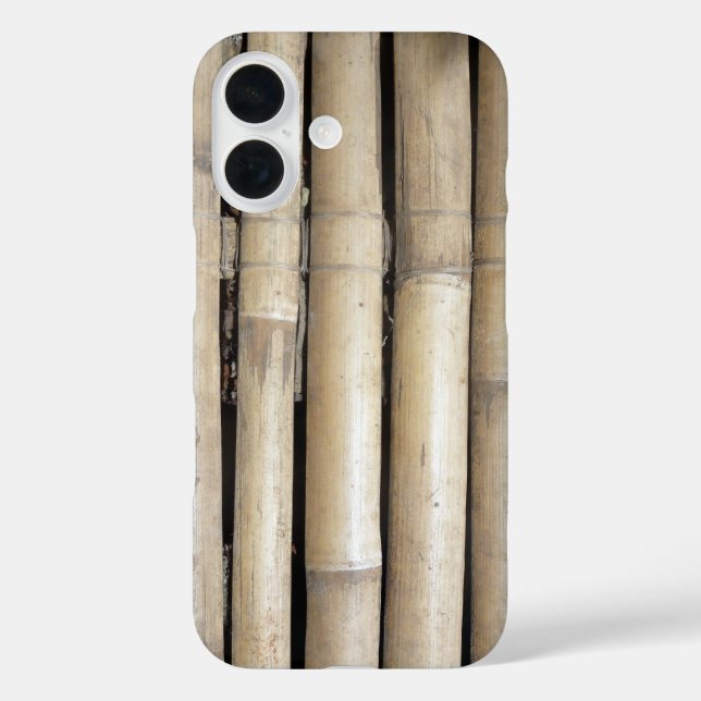 Bambusstöcke iPhone 16 Hülle (Rückseite)