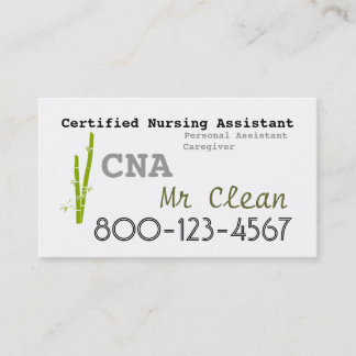 Bambusthema KANN Visitenkarteschablone Visitenkarte