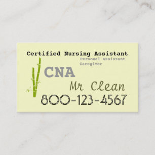 Bambusthema KANN Visitenkarteschablone Visitenkarte