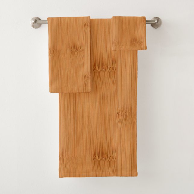 Bambustoast-hölzerner Korn-Blick Badhandtuch Set (Insitu)