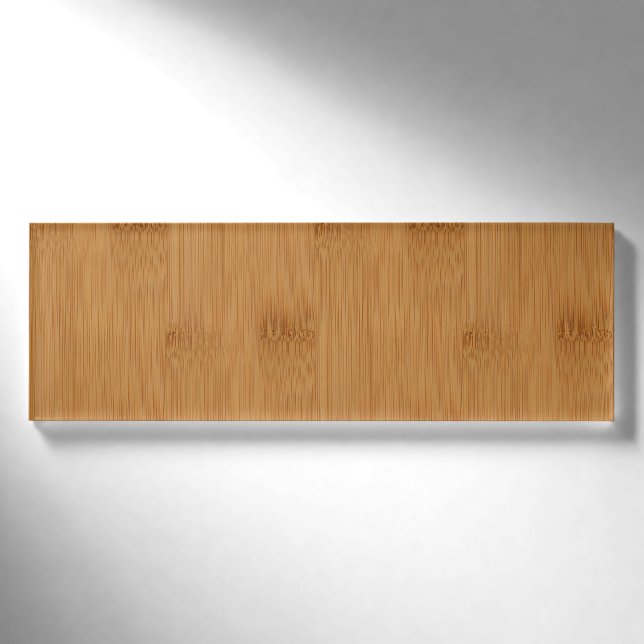 Bambustoast-hölzerner Korn-Blick Namenschild (Vorderseite)