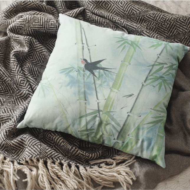 Bambuswald - grün kissen (Von Creator hochgeladen)