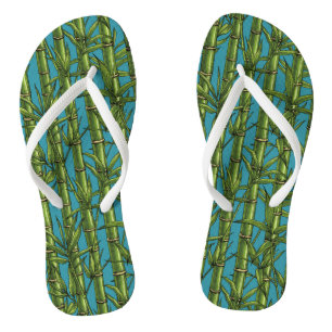 Bambuswald in blau flip flops