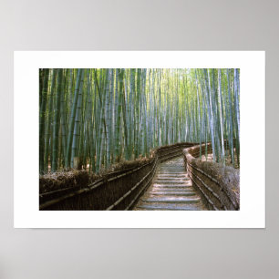 Bambuswald: Kyoto, Japan Poster