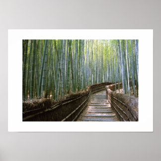 Bambuswald: Kyoto, Japan Poster
