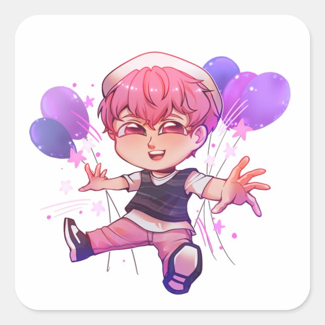 Bamby Chibi Aufkleber PLAVE (Vorderseite)