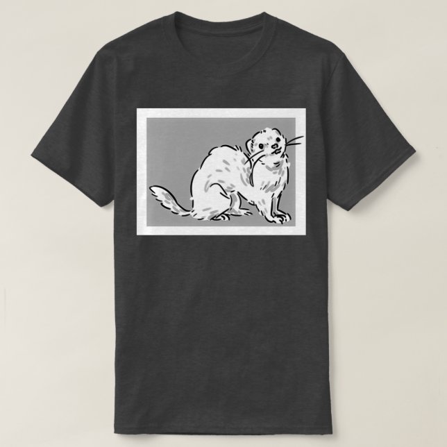 BampW Ferret T-Shirt (Design vorne)