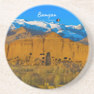 Bamyan, Afghanistan - Buddha-Kliffental Getränkeuntersetzer
