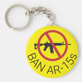 Ban AR-15s benutzerdefinierbar Schlüsselanhänger