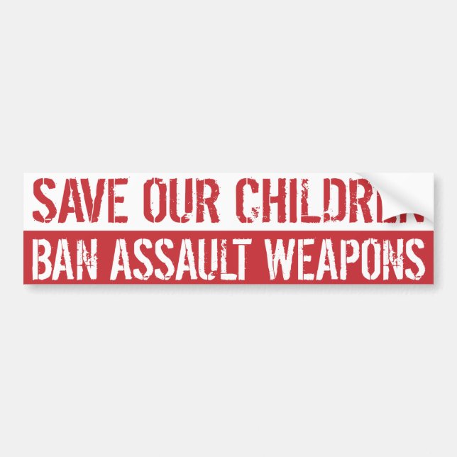 Ban Assault Waffen Autoaufkleber (Vorne)