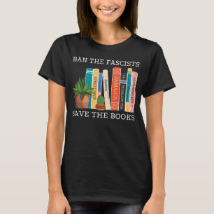 Ban die Faschisten Rettete die Bücher Buch Wurm Ne T-Shirt