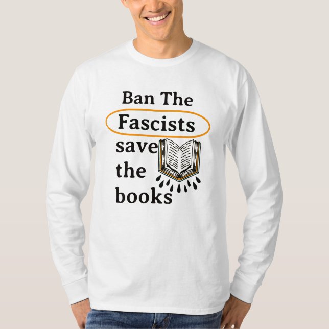 Ban die Faschisten Rettete die Bücher T-Shirt (Vorderseite)