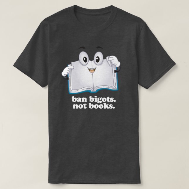 Ban Faschisten keine Bücher T-Shirt (Design vorne)