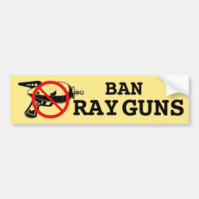 Ban Ray Guns Autoaufkleber (Vorne)